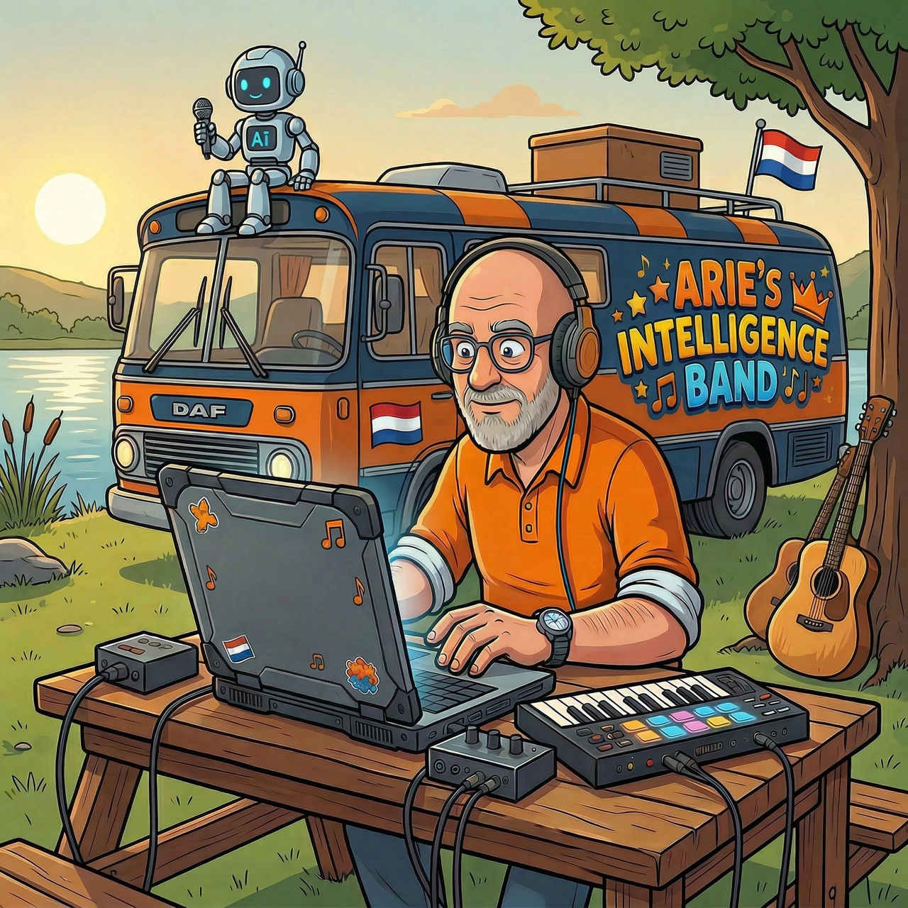 Arie's Camper onderweg